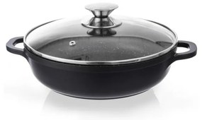 Касерола с незалепващо покритие Pfluon Granit със стъклен капак , ⌀ 28 cm Grande - Orion