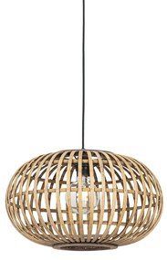 Ориенталска висяща лампа бамбук 44см - Amira