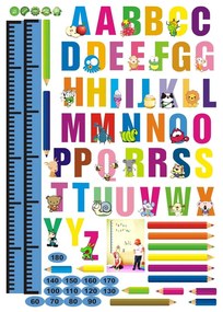 Детски стикер - лента за врата или стена 70x50 cm Alphabet – Ambiance