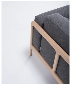 Фотьойл от дъбово дърво с тъмносива текстилна седалка Fawn - Gazzda