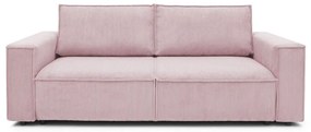 Светлорозов диван от велур 245 cm Nihad - Bobochic Paris