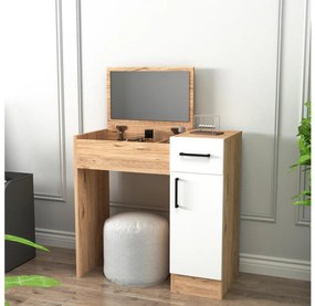 Тоалетка INCI 108,8x77 см, борова Atlantic/бяла