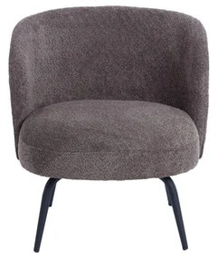 Тъмнокафяв фотьойл от плат букле Dieyda - Light &amp; Living