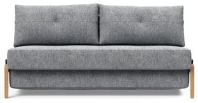 Сив разтегателен диван Wood Twist Granite, 96 x 167 cm Cubed - Innovation