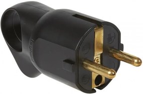 Legrand Щепсел черен 2P+Т 16A 250V с ринг - 050328
