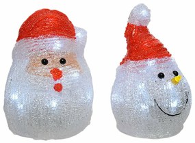 Декоративна фигурка Lumineo 491239 LED Вътре Santa Claus 10,5 x 10,5 x 15 cm