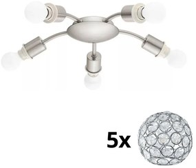 Eglo - LED таванно осветително MY CHOICE 5xE14/4W/230V хром