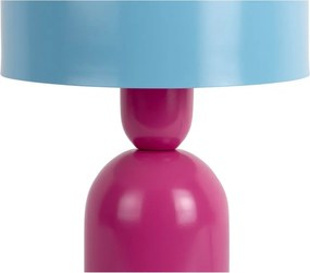 Синя/розова метална настолна лампа (височина 24 cm) Double Funky – Leitmotiv