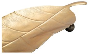 Метален декоративен поднос 11x38 cm Foglia - Mauro Ferretti