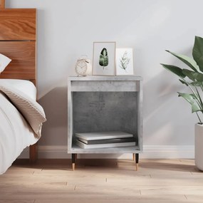Sonata H Нощно шкафче бетонно сиво 40x35x50 см инженерно дърво