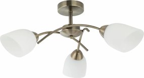 Полилей за повърхностен монтаж DONNA 3xE27/60W/230V патина