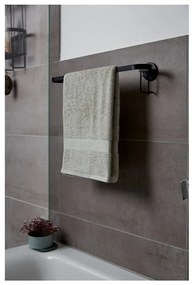 Черен стенен държач за кърпи Classic Plus - Wenko