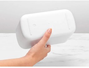 Кутия за аксесоари за баня Brabantia ReNew 1003494, Устойчива на корозия, Вътрешен разделител, Противоплъзгаща основа, Бял