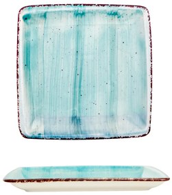 Gural Porselen - Turquoise Квадратна чиния 19x19cm. (NBNORD19X19DU50TM)