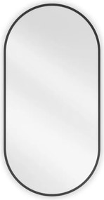 Mexen Loft овално огледало за баня 90 x 45 см, черна рамка - 9851-090-045-000-70