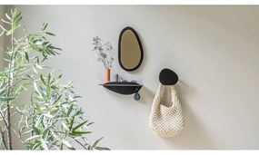 Черен метален стенен рафт 34 cm Pipa – Spinder Design