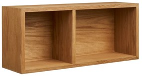 На няколко нива стенен рафт от декор от дъб в естествен цвят 20 cm Oshawa – House Nordic