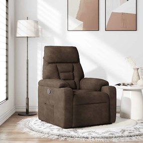 4015562 vidaXL Реклайнер стол, кафяв, микрофибърен текстил