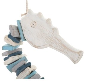 Дървена декорация за стена 22x55 cm Sea Horse – Mauro Ferretti