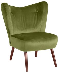 Зелен фотьойл от кадифе Sari - Max Winzer