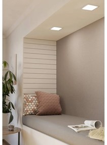 Бяло LED вградено осветление осветително тяло за таван 17x17 cm FUEVA 5 – EGLO