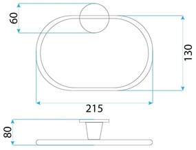 Закачалка за баня RING 16101 Aristo Четка мед