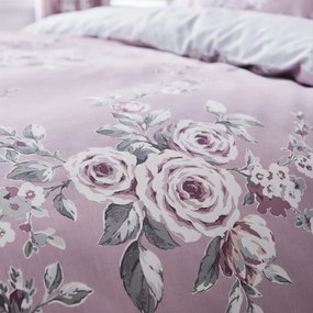 Светлолилаво спално бельо Роза, 200 x 200 cm Canterbury - Catherine Lansfield