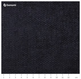 Тъмносин сгъваем/с място за съхранение ъглов диван (десен ъгъл) Fuji – Bobochic Paris