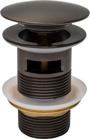 Mexen корк клик-клак кръгъл с преливник, графит - 79920-66