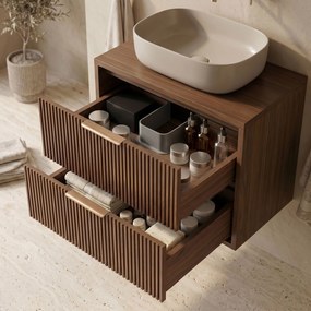 Шкаф за мивка Rea Mono 80cm Brown