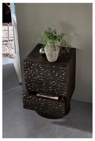 Тъмнокафяво нощно шкафче от масивно манго Crumble – WOOOD