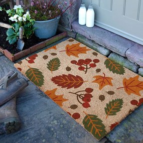 Изтривалка от кокосови влакна 60x90 cm Autumn Leaves – Artsy Doormats