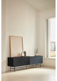 ТВ масичка 180x56 cm в черно и антрацит Nube - Teulat