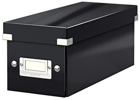 Черна картонена кутия за съхранение с капак 14x35x14 cm Click&amp;Store – Leitz