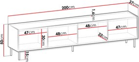 ТВ шкаф Tewos 4D
