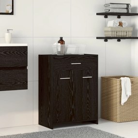 Sonata H Баня Кабинет Черно дъбово Инженерна дървесина 60 x 33 x 80 см