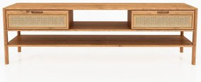 Масичка за телевизор от дъб 204x64 cm Pola - The Beds