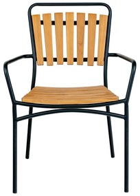 Трапезни столове в комплект от 2 бр. от масивно тиково дърво в естествен цвят Cleveland – House Nordic