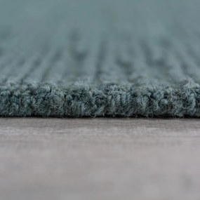 Сиво-син ръчно изработен вълнен килим 160x230 cm Harris Boucle – Flair Rugs