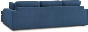 Син ъглов диван от рипсено кадифе Belair – Bobochic Paris