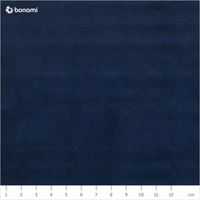 Ъглов диван от синьо кадифе (десен ъгъл) Jodie - Micadoni Home