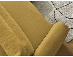 Ъглов диван в цвят жълта охра Aden – Bobochic Paris