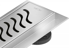 Mexen Flat M09 линеен сифон 70 см, инокс - 1028070-15