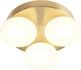 Redo 01-4307 - LED таванно осветително тяло за баня OVUM 3xLED/5W/230V IP44 месинг