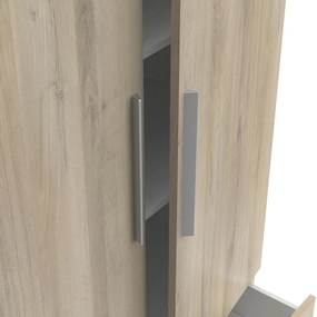 Гардероб 4-врати Glorious-Естествено