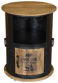 Черен метален шкаф за вино за 9 броя бутилки, 60x85 cm Luni – Interia Home &amp; Living