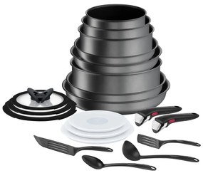 Комплект алуминиеви съдове за готвене 20 бр. Ingenio Daily Chef On - Tefal