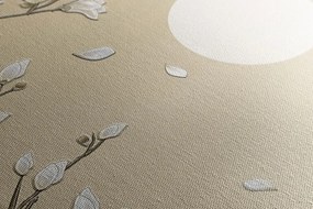 Картина на платно – Птички на клон на дърво