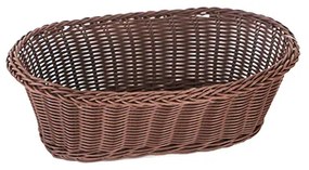 Панер водоустойчив PVC елипса кафяв голям 28x17x9см (VH05B)
