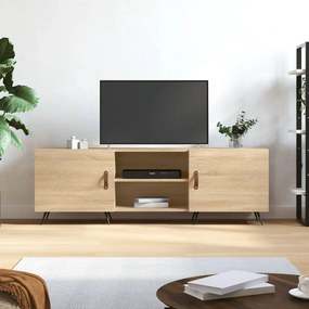 829071 vidaXL ТВ шкаф, сонома дъб, 150x30x50 см, инженерно дърво
